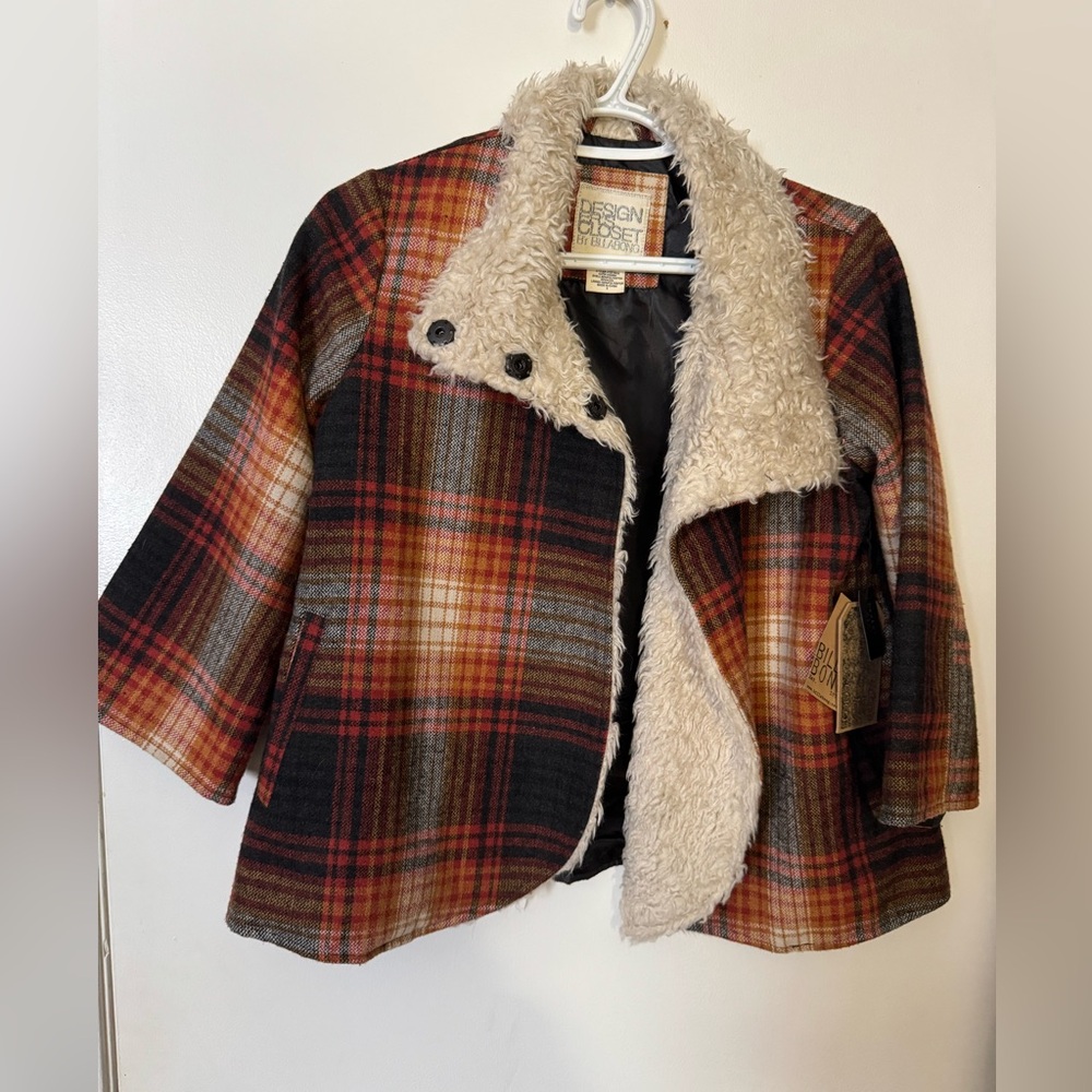 Billabong designers closet 3/4 sleeve coat